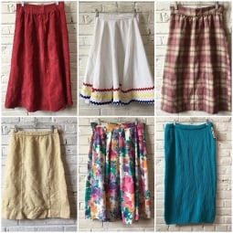 Vintage Skirt Mix by the pound